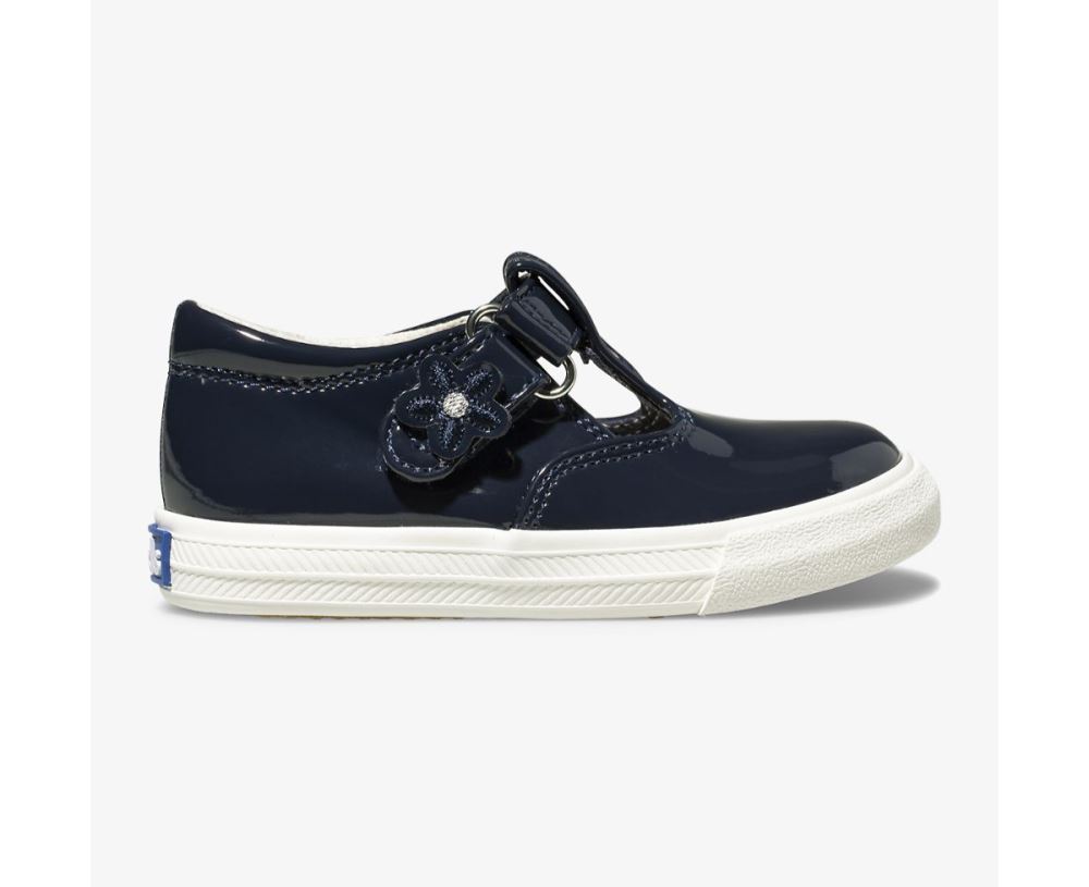 Big Kid Daphne Patent Sneaker Navy 1HZOr2Tg