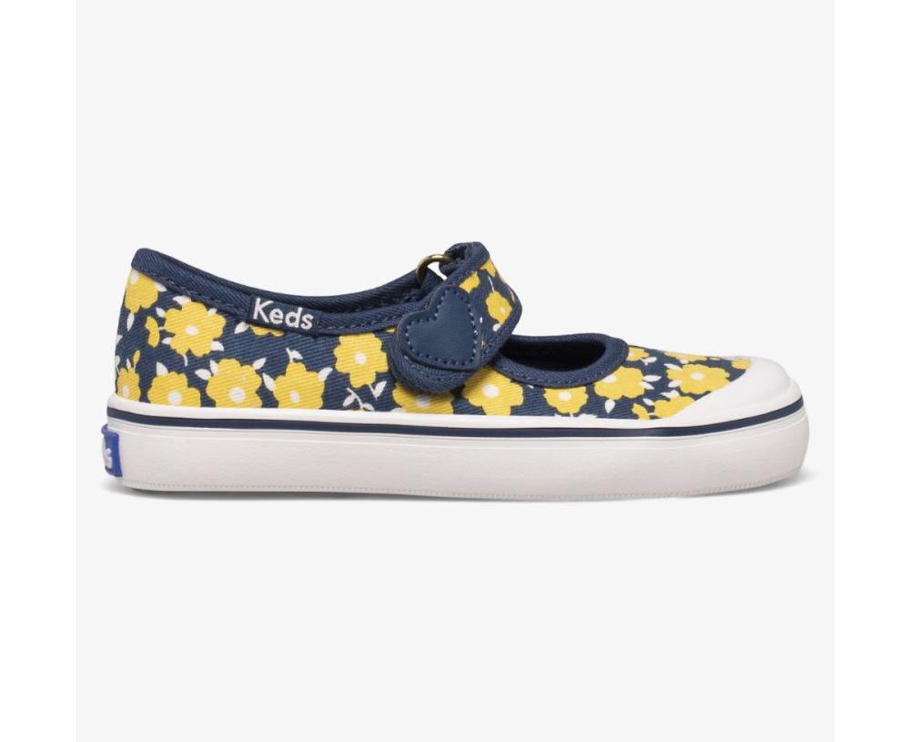 Little Kid Harper Sneaker Vintage Indigo/Floral 3vY6j8bT