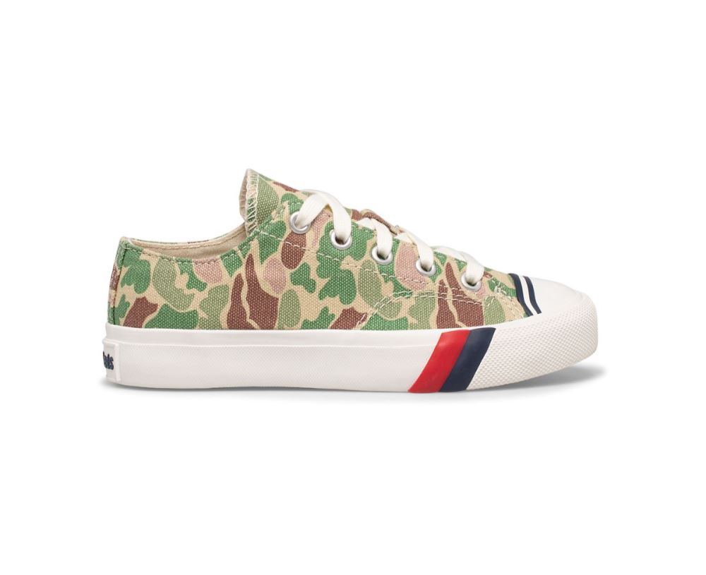 Big Kid Royal Lo Sneaker Camo Olive 87X3S9iU