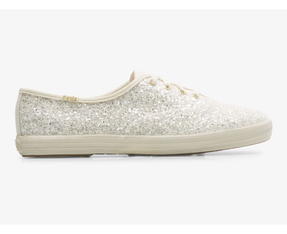 Women Champion Glitter Celebration Sneaker Cream CliDATOl