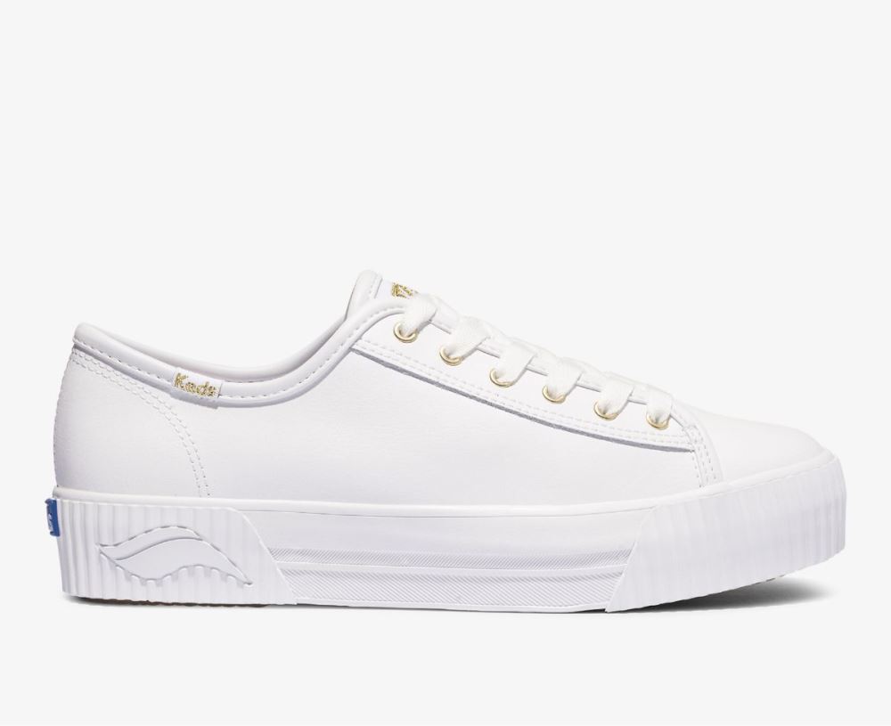 Women Triple Kick AMP Leather Sneaker White LNfYEeT7