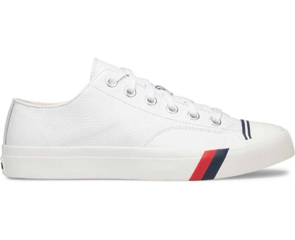 Unisex Royal Lo Classic Leather Sneaker Lo Tops | Keds White N2oMW9Xs