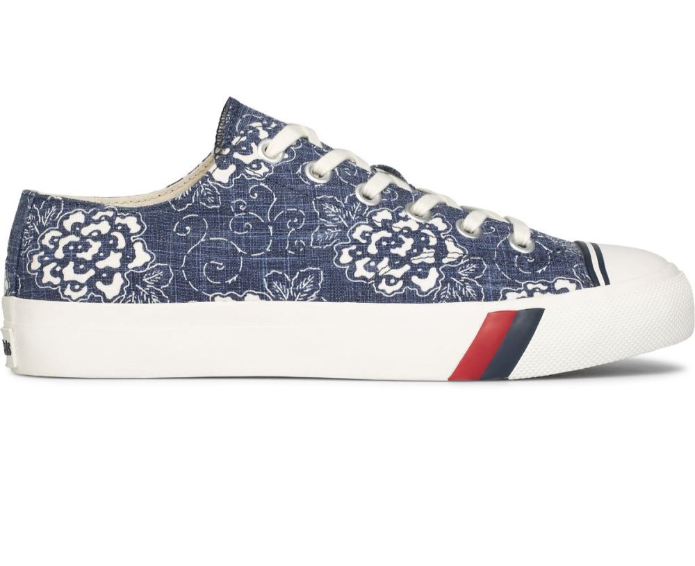 Unisex Royal Lo Floral Print Sneaker Lo Tops | Keds Navy O4jySW0e