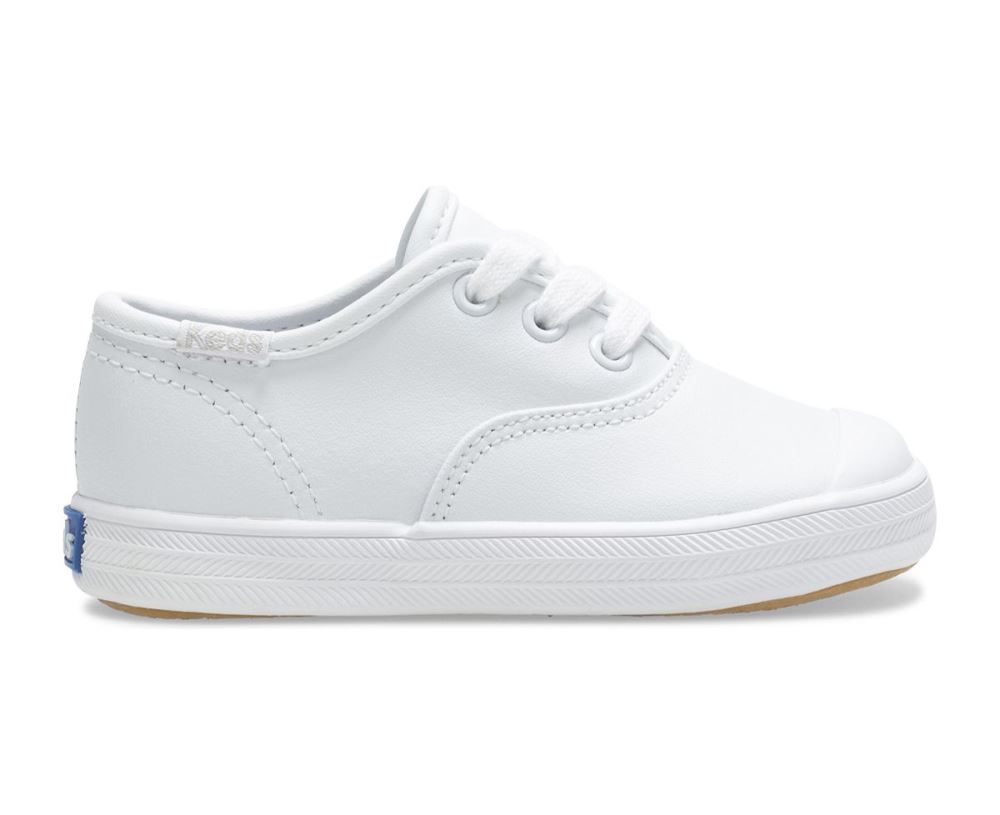 Keds Champion Lace Toe Cap White Leather bbheEytj