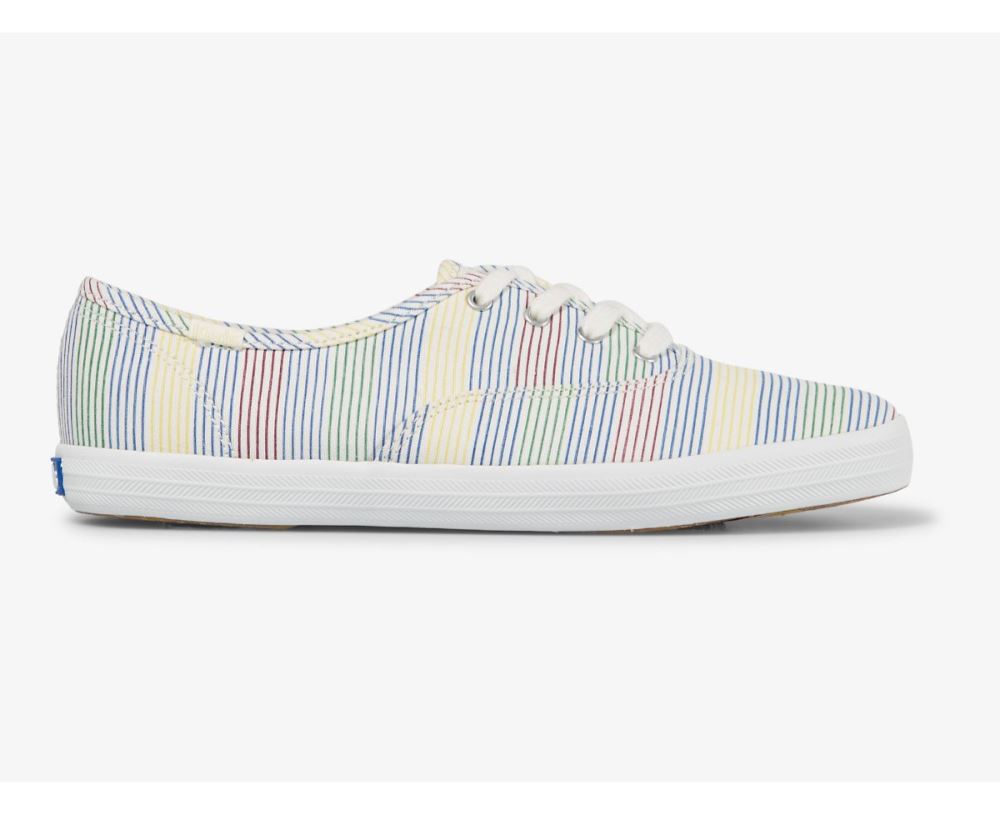 Women Champion Surf Stripe Sneaker White/Multi bcFHzRaS