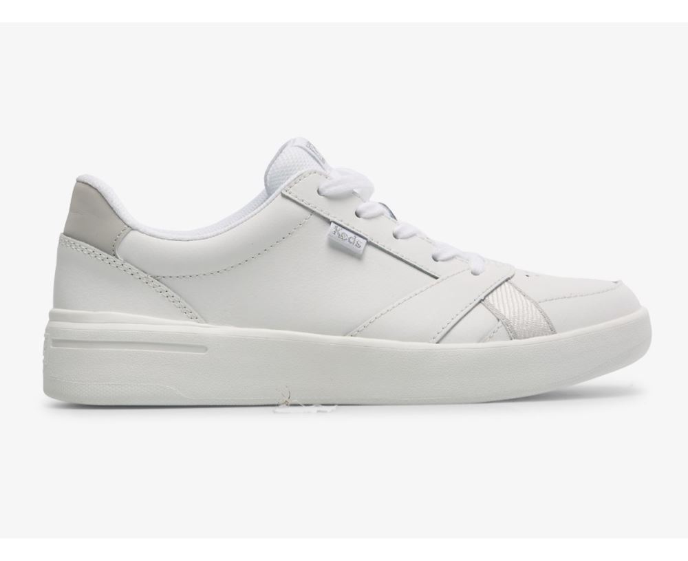 Women The Court Leather White White cxinMF0x