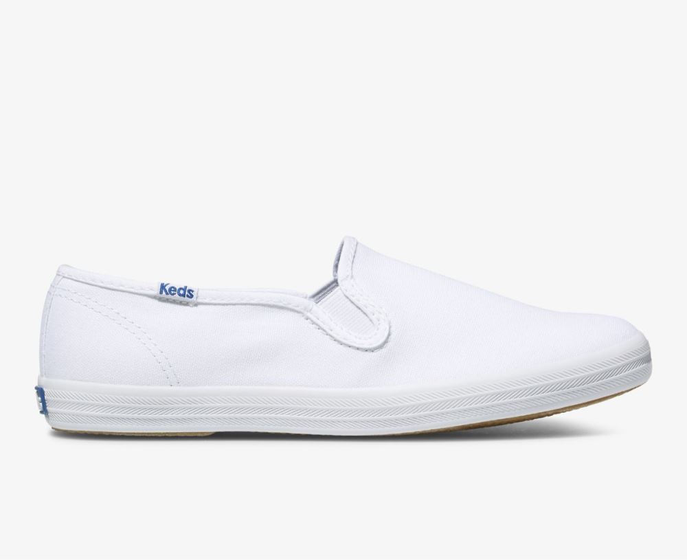 Keds Shoes Official Site Champion Slip On White ocYosAzB