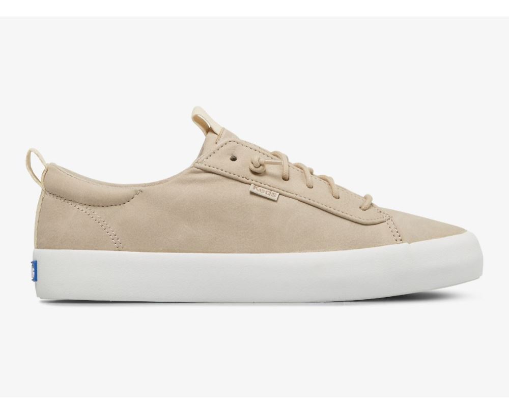 Women Kickback Vegan Leather Sneaker Taupe ohJZbfZM