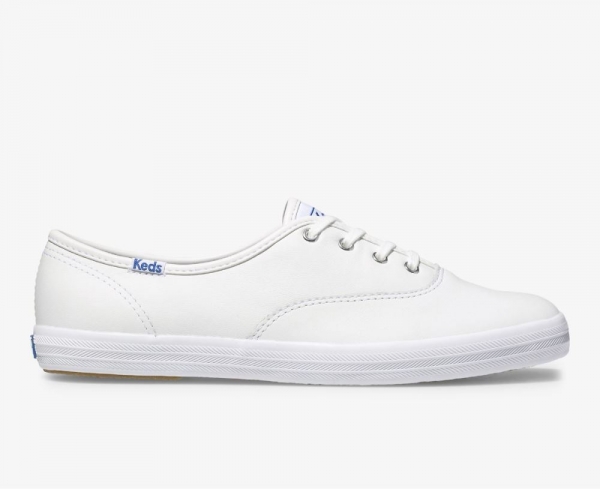 Keds Shoes Official Site Champion Leather White NLQimRQW