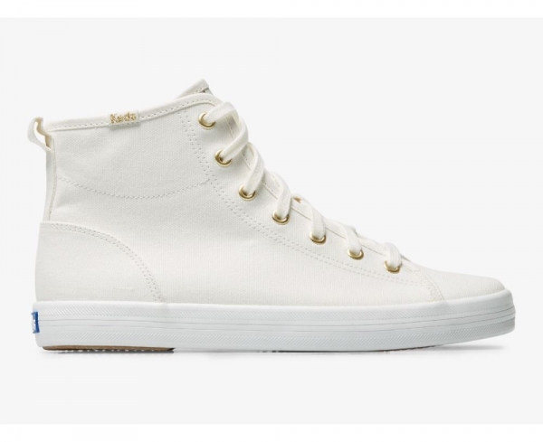 Women Kickstart Hi Canvas Sneaker White DTsVSzaR