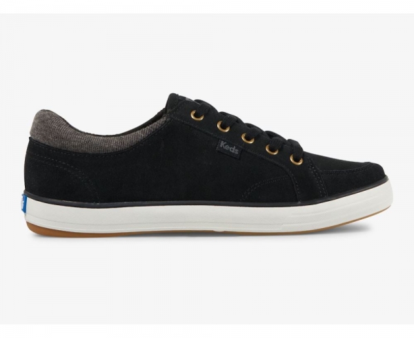 Women Center II Suede Sneaker Black 0WH0Af5l