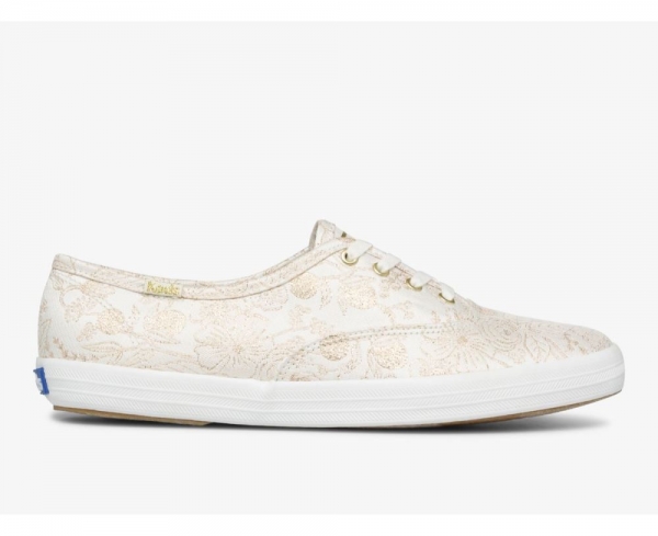 Women Keds x Rifle Paper Co. Champion Colette Jacquard Sneaker Ivory jepDMgPr