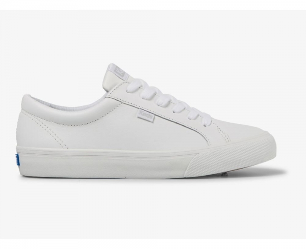 Women Jump Kick Leather Sneaker White White auBdGZAb