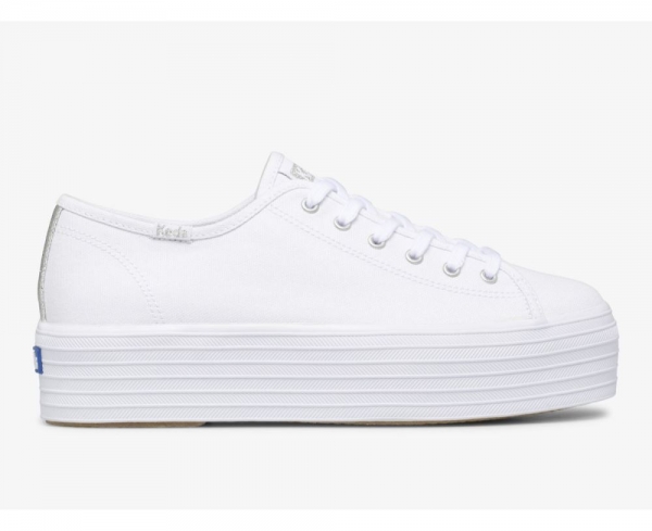 Women Triple Up Canvas Sneaker White qQVYdvBO