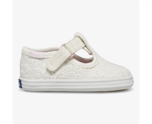 Little Kid Champion Toe Cap T White Eyelet QS2UQ9Le